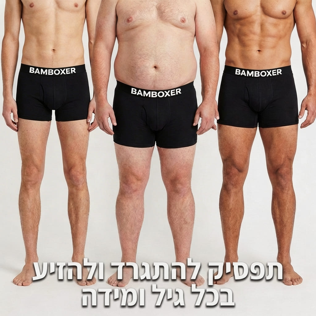 ™BAMBOXER - תחתוני במבוק פרימיום נגד זיעה ואי נוחות